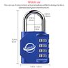 SISAV 4 Digit Combination Lock,Gym Padlock,Outdoor Combination Padlock,Suitable for School Lockers,Tool Boxes,Fences,Gate(Blue 1Pack)
