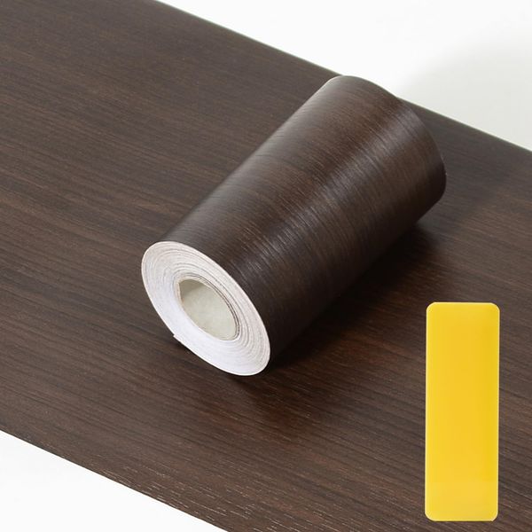 TACHIO Masking Tape, Wood Grain, 3.9 x 32.8 ft (10 x 10 m), Wallpaper Seal, Glue, Wallpaper Sheet, For Rental Use, Waterproof, Heat Resistant, Door Remake Sheet, For Window Frames, Tables, Furniture,