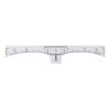 20 Pcs Foldable Eyebrow Ruler Scale Sticker Makeup Tattoo Shaper Stencil Measuring Tool