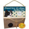Papillon (b&w)  CLOCK-Around here it's always--Time-H