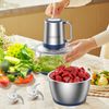 2L Electric Food Processor Stainless Steel Chopper Kitchen Meat Grinder 8 Cups