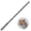 Wensilon 5pcs 3/8" X 8"-6" Cross-Type Double Thread Carbide Drill Bits for Concrete, Brick, Stone, Hammer Drill