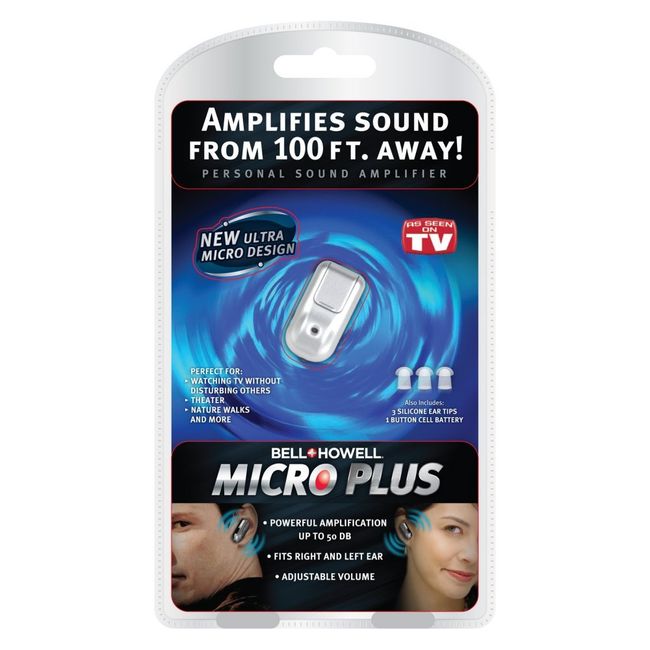 Bell & Howell MicroPlus Rechargeable Hearing Amplifier