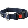 Cotton Web Adjustable Dog Collar with Locking Device 4 Sizes Blue (Small: Neck 11.5"-15.5"; Width 1/2")