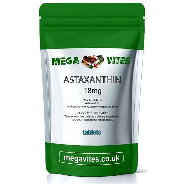 ASTAXANTHIN Tablets 18mg x 180 - MEGAVITES AMINOLAB