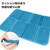 NASSIA Sauna Mat, Foldable, Lightweight, Quick Drying, Portable, Anti-Slip, Compact Storage (Blue)