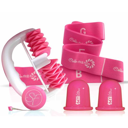 The Power Set Against Cellulite: The My Body Shaper Massage Roller, The My Cellu Shaper Suction Cup and The Cellu Fit&Firm Elastic Band Are Considered Proven Cellulite Treatment Methods