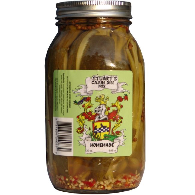 Stuart's Cajun Dill Pickles - 2 Quart Jars