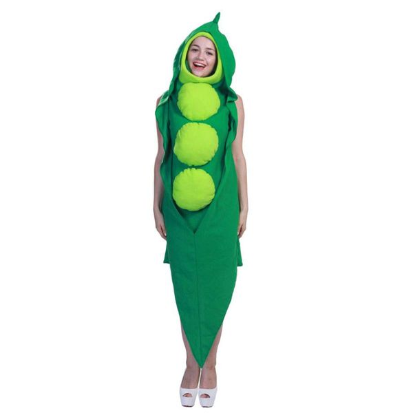 monoii d103 Fun Pea Pod Costume, Kigurumi Onesie Costume, Vegetable, Halloween, Costume Parties