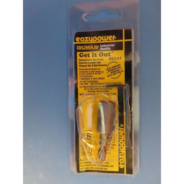 Eazypower Get It Out Rounded Nut, #8 One Way Screw Remover/Installer #88244 NEW