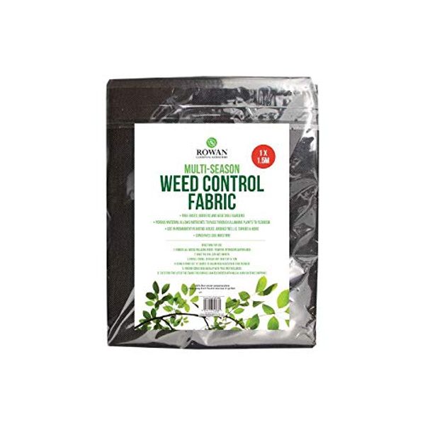 Black Non-Woven Polypropylene Weed Control Fabric, 1 x 1.5m (1 Piece) - Easy to Use, Perfect for Trees, Borders, & Vegetable Gardens