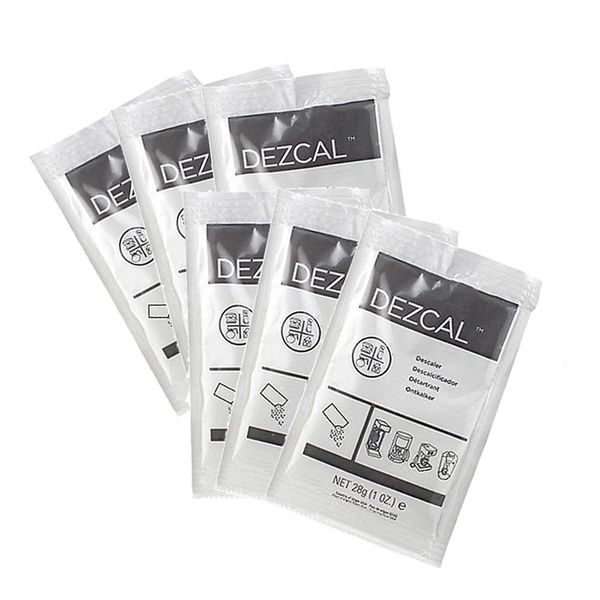 Descale, Powder Type, Tofu Scale Cleaner, 6 Bags (6 Doses) for Nespresso Machines