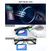 LUFF Unbreakable Reading Glasses for Women,4PCS Blue Light Blocking Reading Glasses Men,Comfortable Spring Hinge Readers