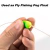 Dr.Fish 30 Pack Oval Foam Floats Fishing Rig Floats Fly Fishing Trout Bobber Strike Indicator Pompano Surf Fishing Rig Walleye Crawler Harness Yellow 0.45X0.78 in