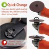 Saipor 2Pcs Angle Grinder Flange Nuts with 5/8-11 Inch Thread, Quick Change Grinder Flange Locking Nut Metal Angle Grinder Nut for Replacement/Fixing Cutting Discs