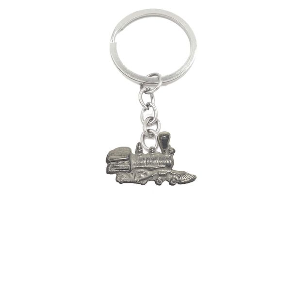 ahref25 Steam Train 3.5x2cm Emblem Made From Fine English Pewter on a Split Ring Keyring
