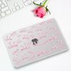 JOYLAND Plastic Hard Shell Case Compatible with MacBook Pro 14 Inch Case A2442/A2779 M2/A2918/A2992 M3,Pink Bow Pattern Protective Hard Shell Case