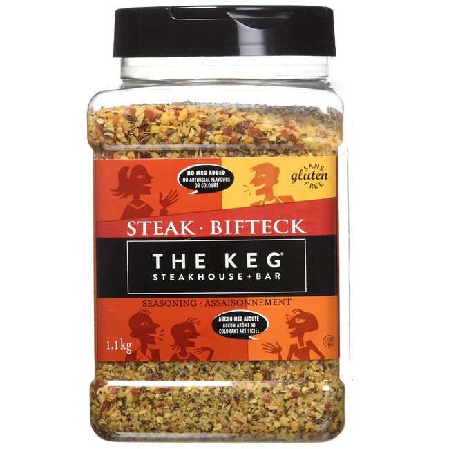 The Keg Steakhouse Steak Seasoning Gluten Free No MSG Added - 1.1kg | 38.8oz {Imported from Canada}