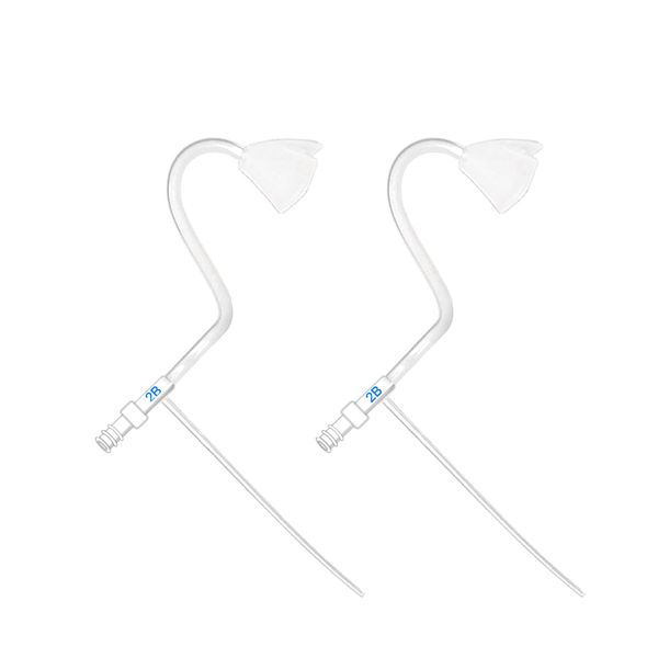 Banglijian BTE Hearing Amplifier Accessories, 2 Pieces Sound Tubes 2B Size for Ziv-201A and Ziv-201, Ziv-206, Ziv-201P, BLJ-109 (Left Ear)