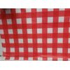 Thin Vinyl Tablecloth 52"x70" Oblong, RED & WHITE BUFFALO CHECKERED, AAC
