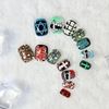 48 Pcs 2 pack Cartoon Graffiti Press On Short Square Nails NIB 2 sets New