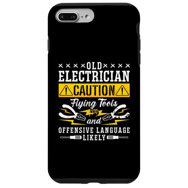 iPhone 7 Plus/8 Plus Old Electrician Caution Lineman Wireman Electronics Repair Case
