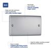 BG Electrical Double Blank Plate