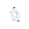Integral 4 Pack Evofire 70mm cutout Fire Rated Downlight White Round +GU10 Holder + loop-in loop-out terminal block