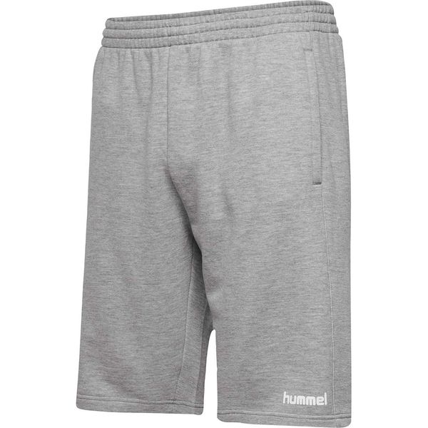 Hummel Herren Hmlgo Cotton Bermuda Shorts, Grey Melange, L EU