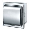 TISSUE ROLL DISPENSER HOLDER LOO RECESSED POLISHED STAINLESS BATHROOM