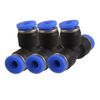sourcing map 3 Pcs Pneumatic 4mm Push in Connector T Joint Quick Fittings