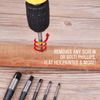 6 PC Screw Extractor Set Easy Out Drill Bits Guide Broken Screws Bolt Remover
