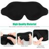 Contoured Cup 3D Sleep Eye Mask Memory Foam Blockout Light Full Cover Blindfold