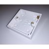 16mm Single Gang Backbox/Pattress for Electrical, Networking and Telecoms (Qty 2)