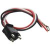 Optronics A-45PBP Three-Wire Molded Plug for Double Contact Sealed Lights