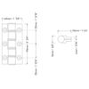 Bi-fold Door Hinge (Satin Nickle)