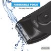 Wahl Compact Rechargeable Lithium Ion Shaver Kit with Hygienic Rinseable Foils & Cutter Bar with Dual Flexible Foils That Move with The Contours of Your Face - 7065
