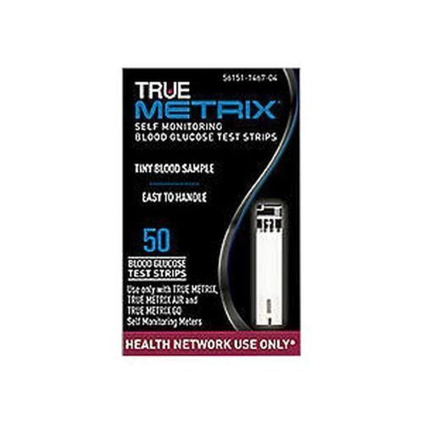 True Metrix Self Monitoring Glucose Test Strips 50 Count By True Metrix