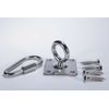 Stainless Steel Swivel Pad Eye w/locking quick link 800#
