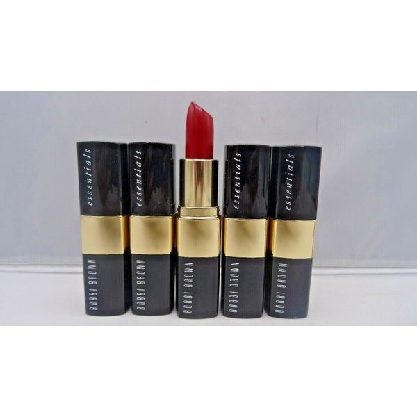 Bobbi Brown Lip-Color Full Size 0.12 oz - RED 10 - New Unboxed LOT OF 5