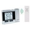 La Crosse Technology 616-12667-INT Silver Atomic Projection Alarm Clock with Tem