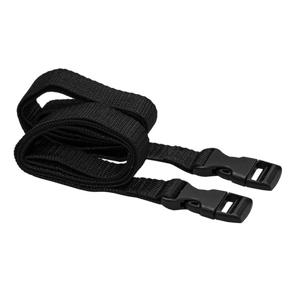 Longridge Golf Trolley Straps with Clips, Black