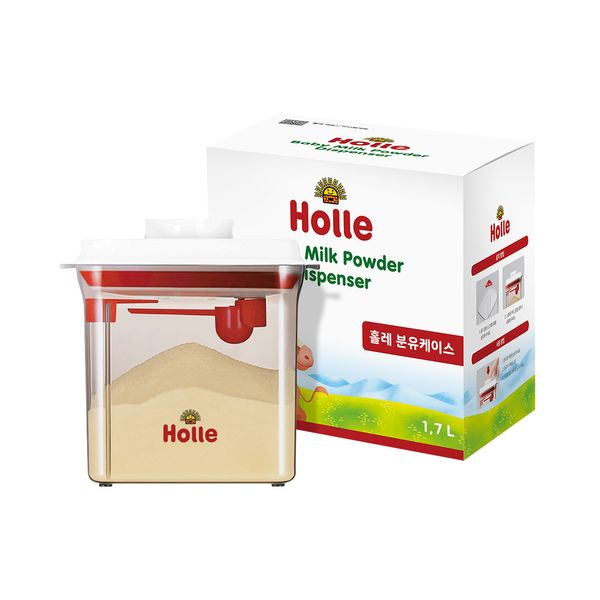 [Guaranteed arrival] Hole One Touch Super Strong Sealed Powder Milk Container Powder Milk Case 600g (Spoon Included)