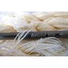 Three Pack Vanilla Cream Acrylic Rayon Blend Stretch Knit Fingering Yarn