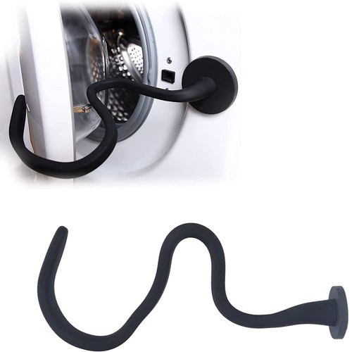Zerodis Front Load Washer Door Prop, Magnetic Washing Machine Door Holder Universal Flexible Washer Door Prop Fits for Most Washing Machines(Black)