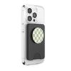 Classic Checkered Checker Checkerboard Light Sage Green PopSockets PopWallet for MagSafe