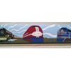 Trains Wallpaper Border – Art Deco - Railfans- Bright…