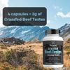 Grassfed Beef Testes Capsules – Nutrient-Dense Beef Organ Supplement for Men,...