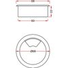 Secotec D60 mm RAL9006/5 Cable 60 mm RAL9006 5, 5 Pieces