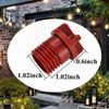 10Pcs Light Socket Safety Cap, Light Bulb Socket Cover, Outdoor Plug Cover, Cap for String Lights, Recessed and Standard Light Sockets (Red)